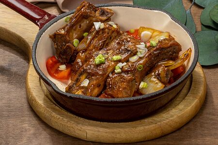 Ребра с овощами по-азиатски