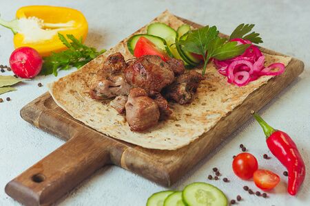 Шашлык из мякоти ягненка