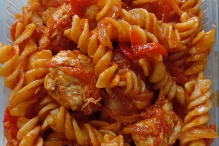 Макароны по-флотски с курицей