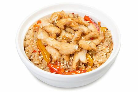 Тяхан с курицей