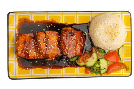 Семга в кисло-сладком соусе