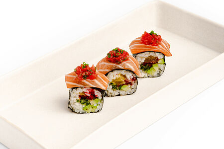 Ролл с лососем и апельсином 3 шт