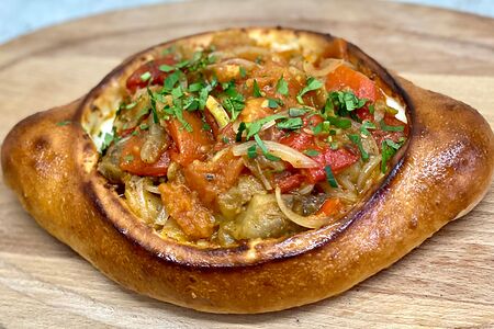 Лодочка с печёными овощами