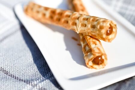 Трубочка с вареной сгущенкой