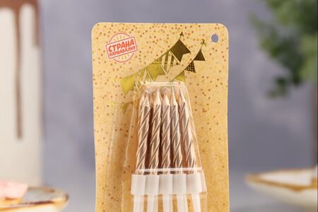 Свечи 10шт золото