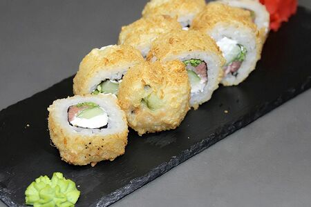 Горячий с копченым лососем