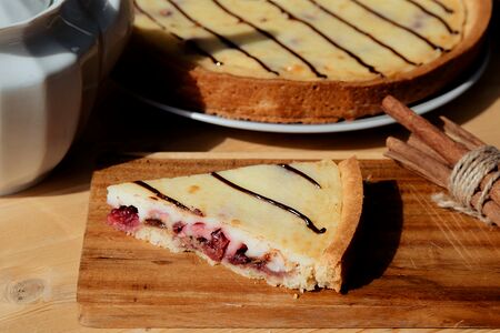 Бельгийский пирог с клубникой