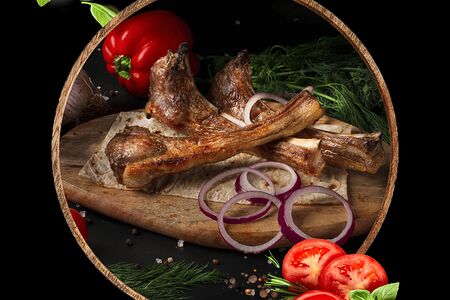 Шашлык из баранины на кости (каре)