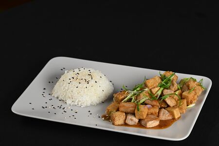 Свинина с сыром тофу