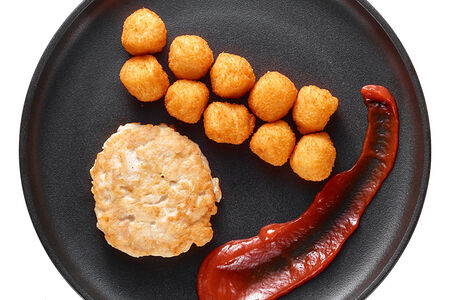 Котлетка куриная с крокетами вынос