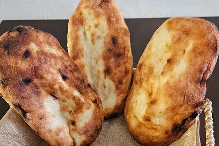 Лепешка-мини из печи на дровах