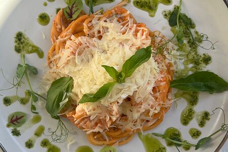 Паста с креветками