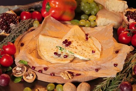 С сыром и зеленью