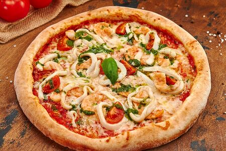 Пицца с морепродуктами