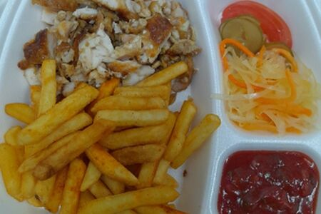 Шаварма открытая куриная