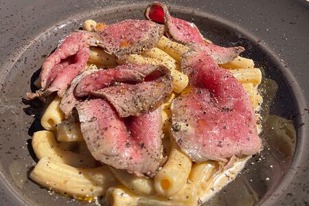 Паста с ростбифом