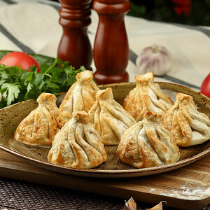 Жареные хинкали Genacvale с говядиной и свининой