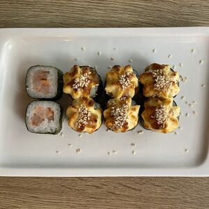 Запеченные маки с креветкой