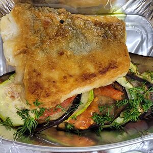 Судак Волжский с овощным рататуем