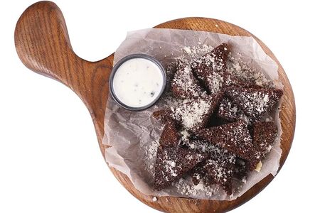 Бородинские гренки с пармезаном