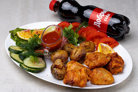 Комбо №4 Шашлык из куриного филе и Добрый Кола