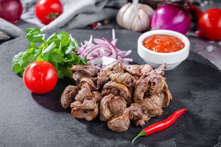 Шашлык из куриных потрохов