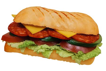 Сэндвич с пепперони и сыром