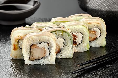 Коджи с креветкой и огурцом