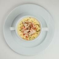 Кукурузный суп с курицей