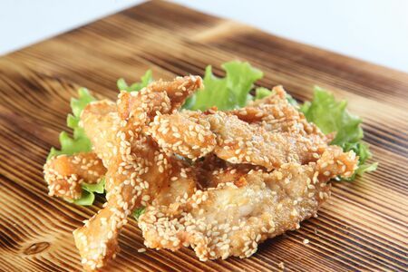 Куриные филе в кунжуте