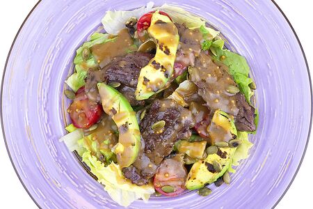 Стейк Салат из Мраморной Говядины