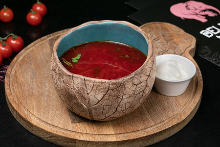 Борщ со смальцем