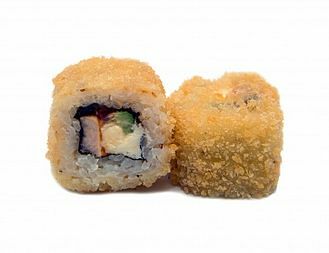 Жареный ролл с креветкой