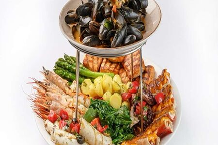 Горячее ассорти морепродуктов Гранд