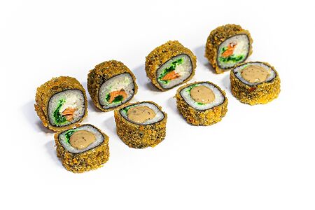 Панко с лососем и чукой