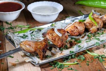 Шашлык из куриного филе