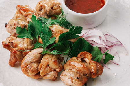 Шашлык из куриного бедра