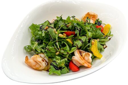 Инсалата ди Руккола с Креветками и Страчателлой