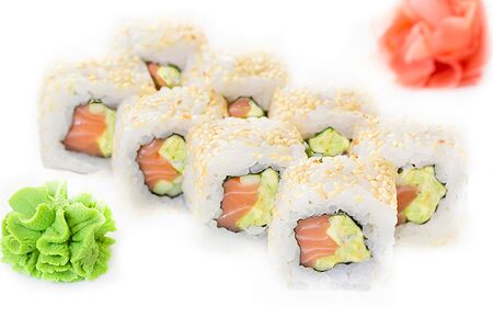 Острый с лососем