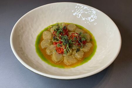 Гребешок с клубникой