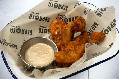 Фиш-энд-чипс из белой рыбы