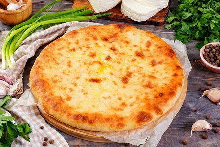 Пирог Осетинский с сыром и зеленым луком