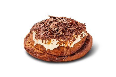 Булочка с корицей и карамелью