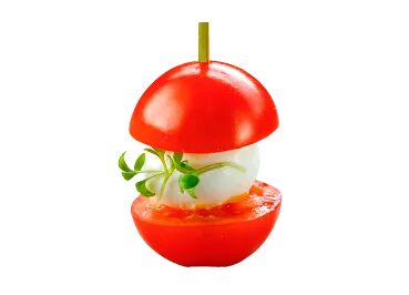 Канапе с мини-моцареллой