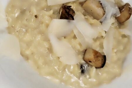 Ризотто с белыми грибами и трюфельным маслом