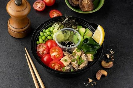 Киноко Поке (с тофу и шиитаке)