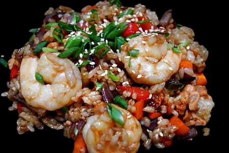 Тяхан с морепродуктами