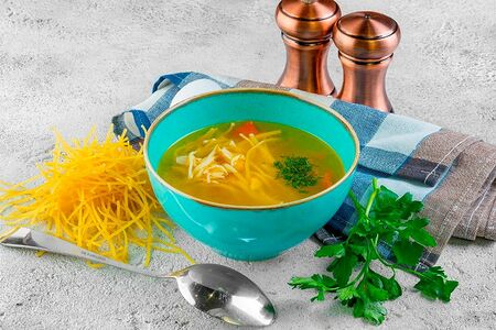 Домашний куриный суп