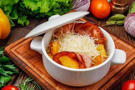 Картофель с беконом
