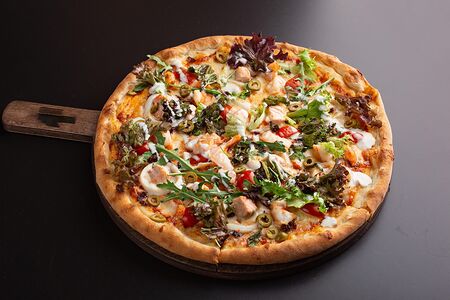 Пицца с морепродуктами